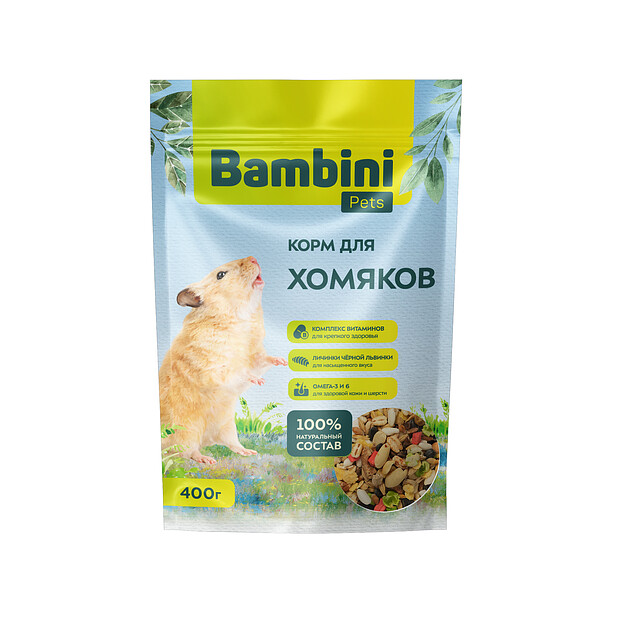 Корм для хомяков Bambini Pets (0,4кг) 620x620 в Материке