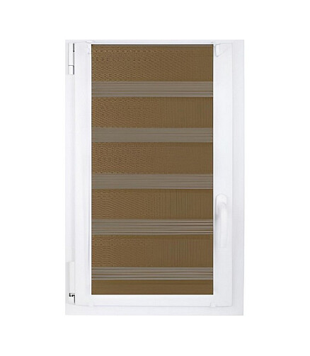 Штора рулонная D&N Rattan mini коричн. 43см 438x503 в Материке