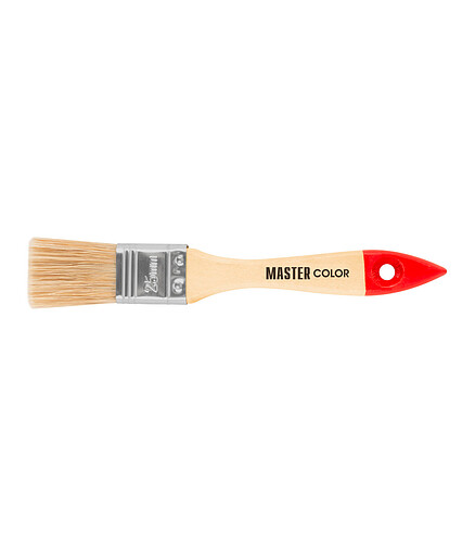 Кисть флейцевая MASTER COLOR 0011 25мм 438x503 в Материке