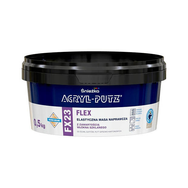 Шпатлевка ACRYL PUTZ FX23 Flex с добавлением стекловолокна 0,5кг