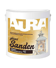 Материал декоративный Aura Sanden Glans цвет Silver, 1кг 238x286 в Материке