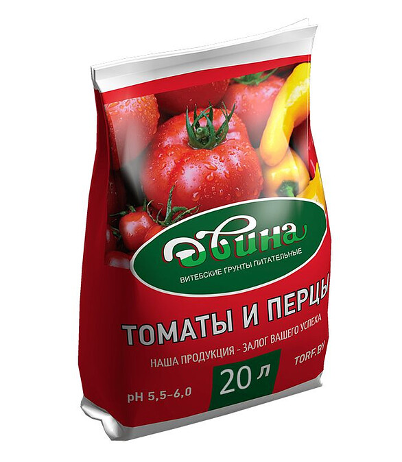 Грунт Двина для Томатов и перца питательный (20л) 586x674 Грунт Двина для Томатов и перца питательный (20л) 586x674 в Материке