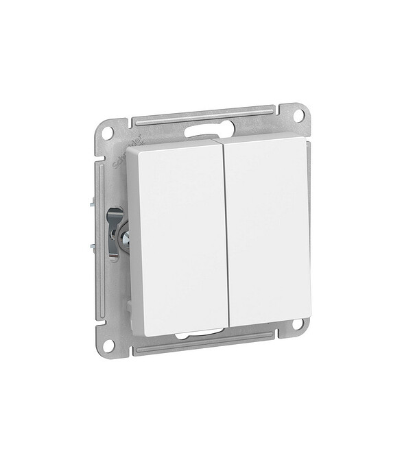 Выключатель SE ATLAS Design ATN000151 2кл. белый 586x674 Выключатель SE ATLAS Design ATN000151 2кл. белый 586x674 в Материке