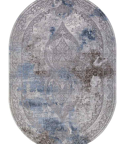 Ковер ARMINA 03879A Blue/Blue 160*230, овал 438x503 в Материке
