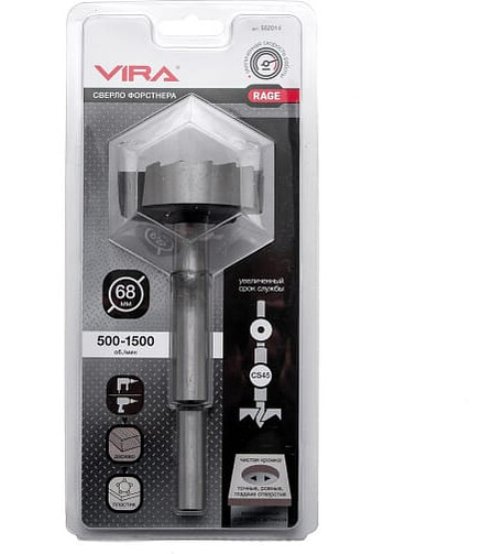 Сверло Форстнера VIRA Rage 68мм 438x503 в Материке - Вариант 2