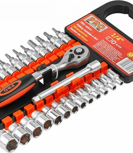 Набор головок с трещоткой STARTUL PRO-42814 1/4" 28шт/уп. 438x503 в Материке - Вариант 4