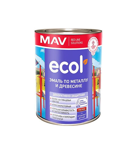 Эмаль ПФ-115 Ecol серая, 0,9кг 438x503 в Материке