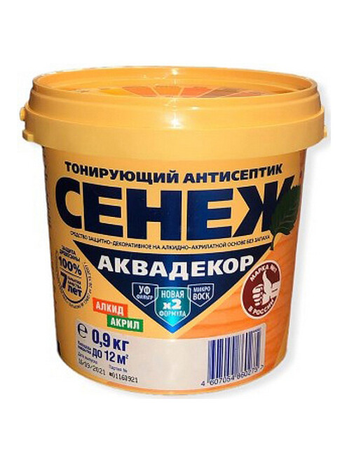 Антисептик Сенеж АКВАДЕКОР 102 бесцветный, 0,9 кг 495x660 Антисептик Сенеж АКВАДЕКОР 102 бесцветный, 0,9 кг 495x660 в Материке