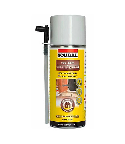 Пена монтажная SOUDAL окна-двери, 300мл 438x503 в Материке