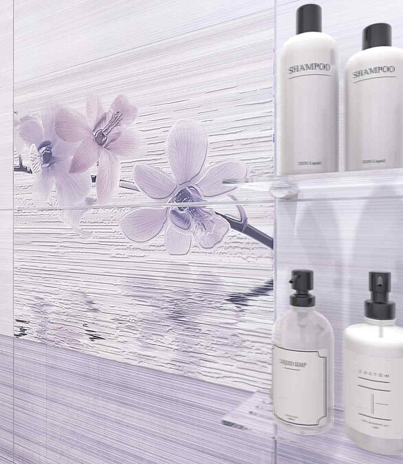 Декор-панно Cersanit MIRACLE 40х44см цвет цветы 586x674 в Материке