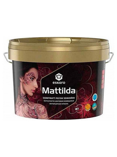 Краска Eskaro Mattilda бархатисто-матовая, 9,5л 495x660 Краска Eskaro Mattilda бархатисто-матовая, 9,5л 495x660 в Материке