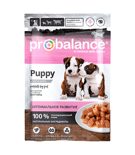 Корм для щенков ProBalance Puppy Immuno (85г) 438x503 в Материке