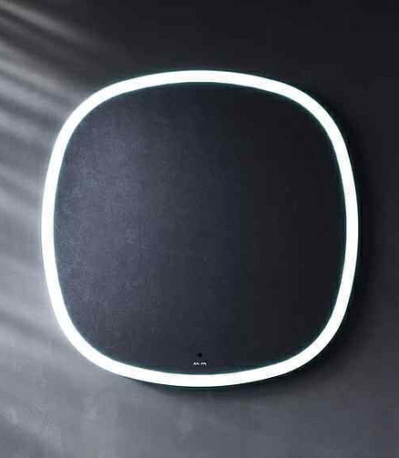 Зеркало FUNC M8FMOX0651WGS 65х65см: LED-подсветка, ИК-сенсор 438x503 в Материке - Вариант 2