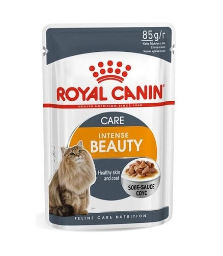 Корм для кошек Royal Canin Hair and Skin Care кусочки в соусе (85г) 438x503 в Материке