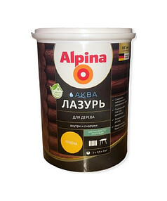 Лазурь ALPINA АКВА для дерева Сосна 0,9л