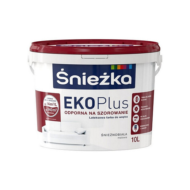 Краска SNIEZKA EKO plus белая матовая 10л