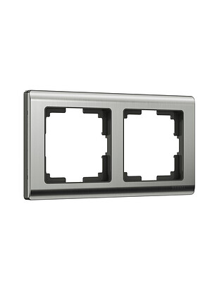 Рамка WERKEL Metallic 2мест. никель 238x286 в Материке
