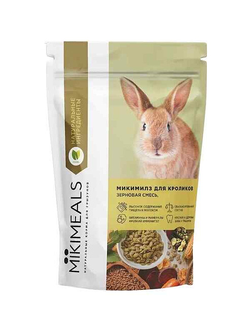 Корм для кроликов MIKIMEALS (800г) 495x660 Корм для кроликов MIKIMEALS (800г) 495x660 в Материке