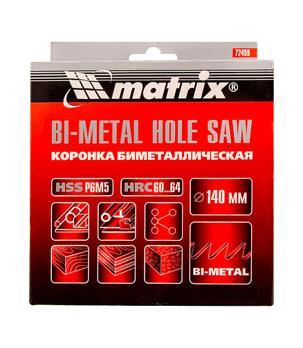 Коронка биметалл. MATRIX 140мм 438x503 в Материке - Вариант 3