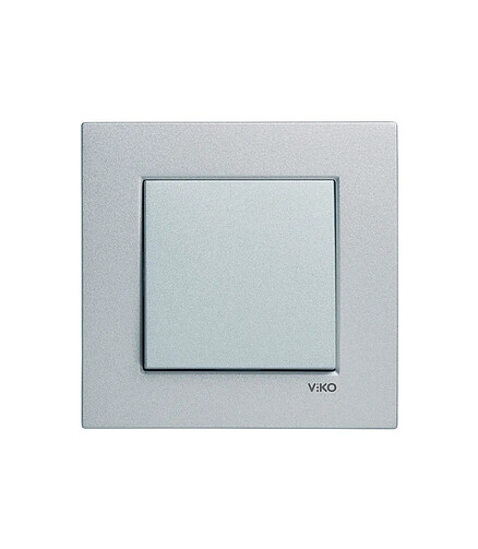 Выключатель Viko NOVELLA 92105001 1кл. серебро 438x503 в Материке - Вариант 2
