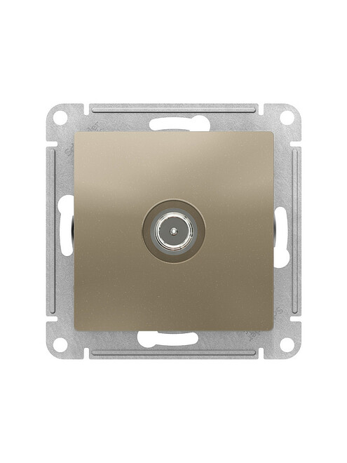 Розетка ТВ SE ATLAS Design ATN000591 шампань 495x660 Розетка ТВ SE ATLAS Design ATN000591 шампань 495x660 в Материке