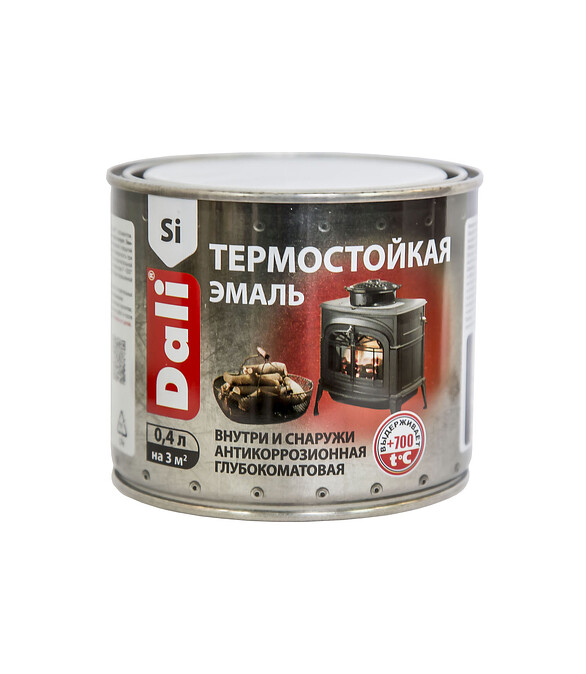 Эмаль Dali термостойкая черная 0,4л 586x674 Эмаль Dali термостойкая черная 0,4л 586x674 в Материке