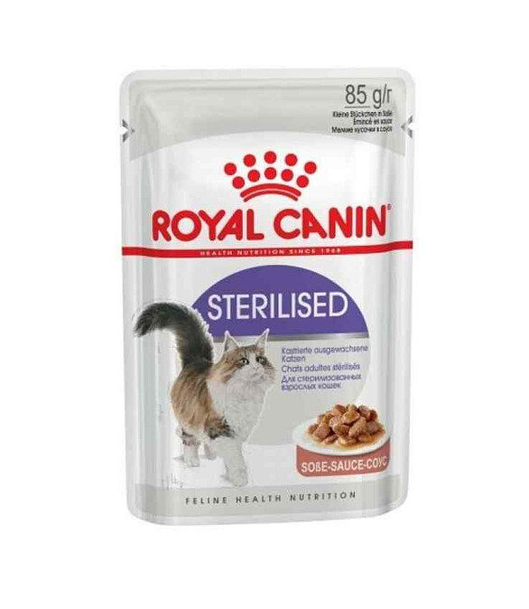 Корм для кошек Royal Canin Sterilized кусочки в соусе (85г) 586x674 Корм для кошек Royal Canin Sterilized кусочки в соусе (85г) 586x674 в Материке